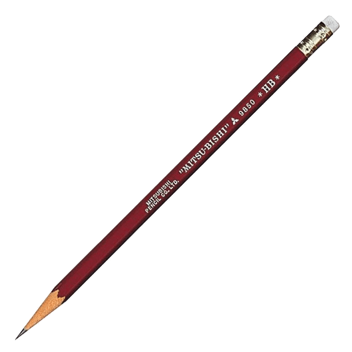 Mitsubishi 9850 wooden pencil