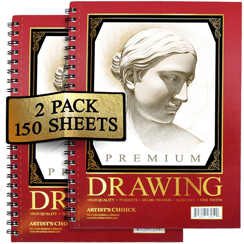 9 x 12 Sketch Book, Top Spiral Bound Sketch Pad, 100-Sheets (50lb), Acid  Free Art Sketchbook Artistic Drawing Painting Writing Paper for Kids Adults  Beginners Artists 
