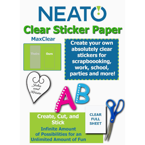 Neato Printable Transparent Sticker Paper Get What You Need For Free