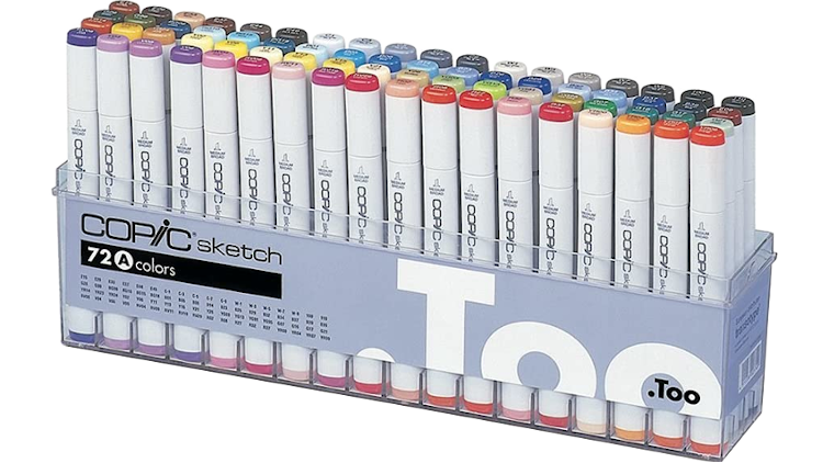 72 Colors Set A GENUINE Too Copic Ciao Markers Sketch 72 From JAPAN